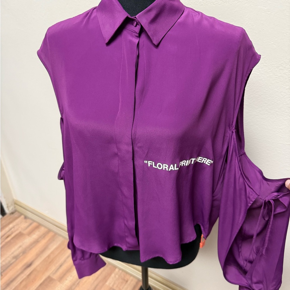 Off-White Purple Button Down Shirt - image 1